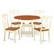 Pemberly Row 5-Piece Table and Chair Set in Buttermilk Cherry Finish
