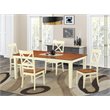 Pemberly Row 5-Piece Dining Table Set Wood Buttermilk Cherry Finish