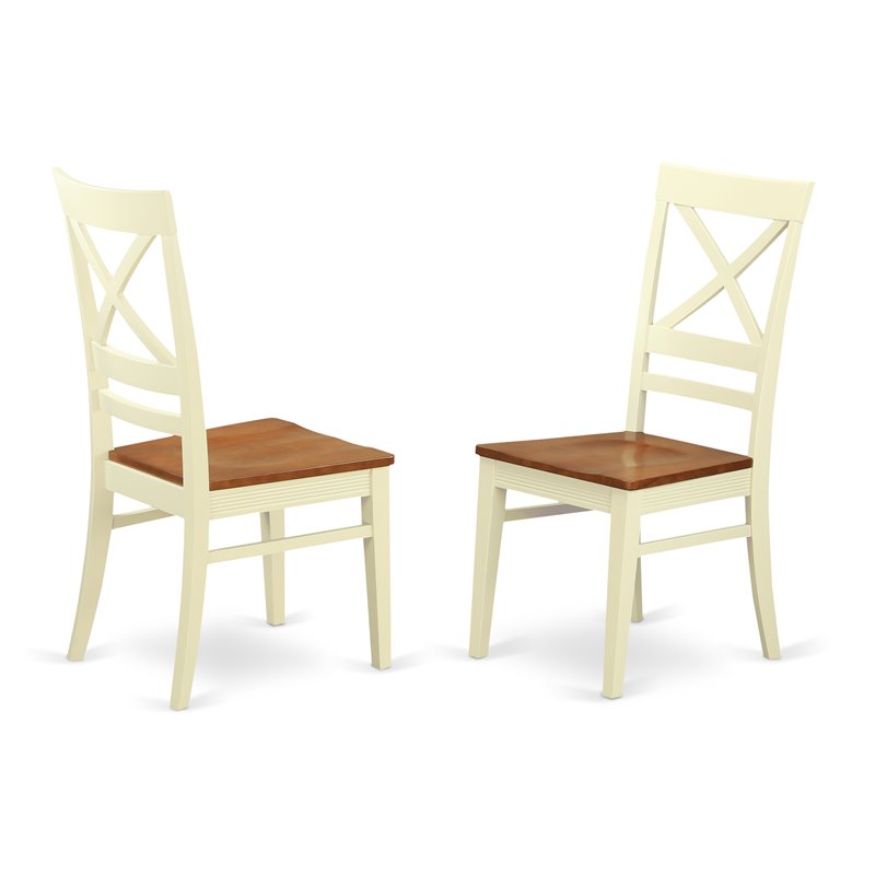 Pemberly Row 5-Piece Dining Table Set Wood Buttermilk Cherry Finish