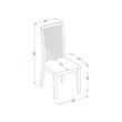 Pemberly Row 5-Piece Kitchen Table Set with Expansion Leaf Wood Finish