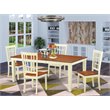 Pemberly Row 5-Piece Wood Dining Table Set with Chairs in Cherry Finish