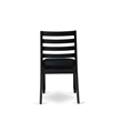 Pemberly Row 3-Piece Kitchen Dining Set in Black Finish