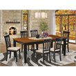 Pemberly Row 7-Piece Wood Dining Set with Black/Cherry Finish