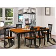 Pemberly Row 7-Piece Wood Dining Room Set with Black/Cherry Finish