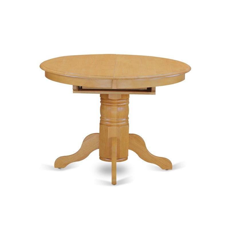 Pemberly Row 7-Piece Rubberwood Dining Set with Oval Table in Light Oak