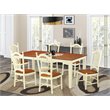 Pemberly Row 7-Piece Wood Kitchen Set in Buttermilk and Cherry Finish