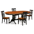 Pemberly Row 5-Piece Wood Kitchen Set with Cherry Finish