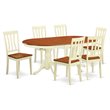 Pemberly Row 7-Piece Dining Room Set in Buttermilk & Cherry