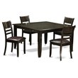 Pemberly Row 5-Piece Wood Dining Table Set in Cappuccino Finish