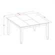 Pemberly Row 9-Piece Rectangle Dining Set with Extendable Leaf