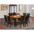 Pemberly Row 9-Piece Wood Kitchen Dining Set with Extendable Leaf