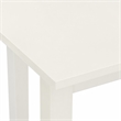 Pemberly Row 5-Piece Wood Dining Set with High-Back Parsons Chairs in White