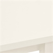 Pemberly Row 5-Piece Wood Dining Set with Linen Seats in White Finish
