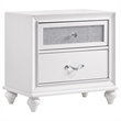 Pemberly Row 4 Piece Queen Bedroom Set with Tufted Wingback in White