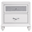 Pemberly Row 4 Piece King Bedroom Set with Tufted Wingback in White