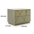 Pemberly Row 28 Inch Nightstand with 2 Drawers in Antique White Wash