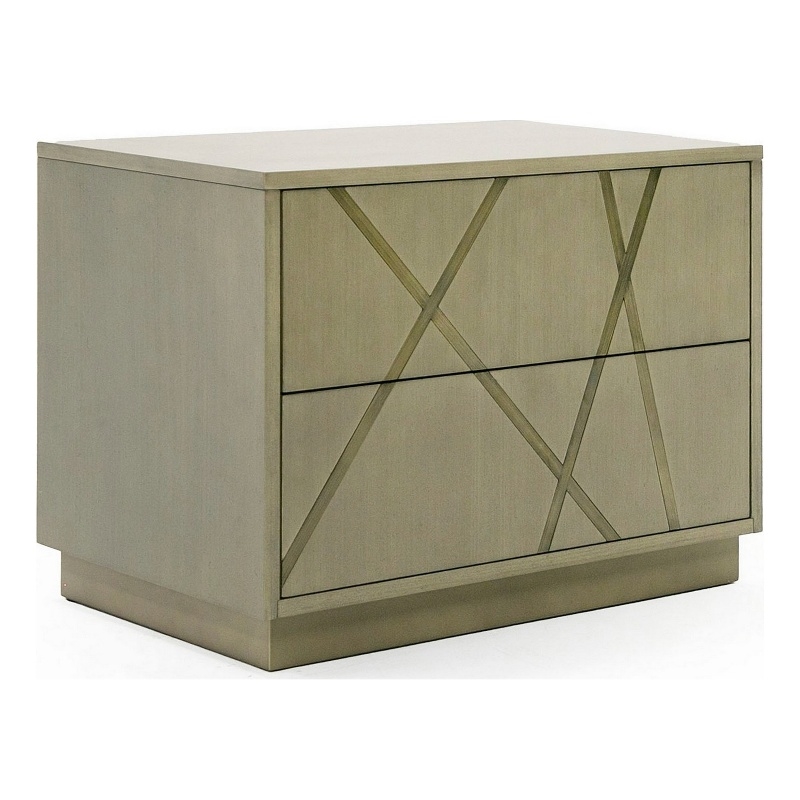Pemberly Row 28 Inch Nightstand with 2 Drawers in Antique White Wash