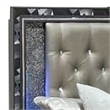 Pemberly Row Queen Storage Bed with LED Headboard and 2 Drawers in Black