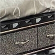 Pemberly Row Queen Storage Bed with LED Headboard and 2 Drawers in Black