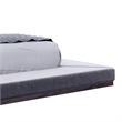 Pemberly Row California King Bed with Built In Nightstands in Dark Gray