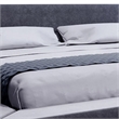 Pemberly Row California King Bed with Built In Nightstands in Dark Gray