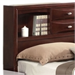 Pemberly Row Eastern King Bed with Bookcase and Drawers in Brown