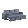 Pemberly Row Convertible Sofa with Pull-Out Bed in Dark Gray