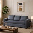 Pemberly Row Convertible Sofa with Pull-Out Bed in Dark Gray