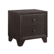 Pemberly Row 2 Piece Queen Bedroom Set with Bed and Nightstand in Espresso