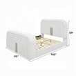 Pemberly Row Queen Bed with TV Lift LED Fireplace and Bluetooth in White