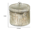 Pemberly Row Scented Soy Wax Candle with Lid and Ribbed Jar in Earl Gray