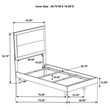 Pemberly Row 54 Inch Twin Panel Bed with Boucle Headboard in Rustic Cream
