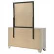 Pemberly Row 6 Drawer Bedroom Dresser with Mirror in Rustic Cream