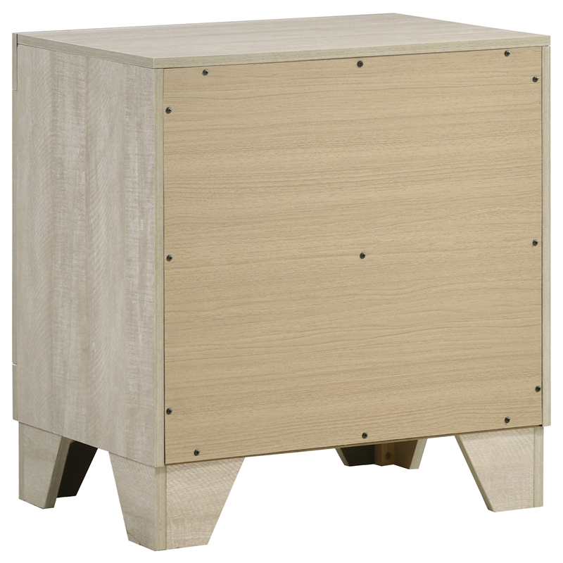 Pemberly Row 2 Drawer Nightstand Bedside Table in Rustic Cream