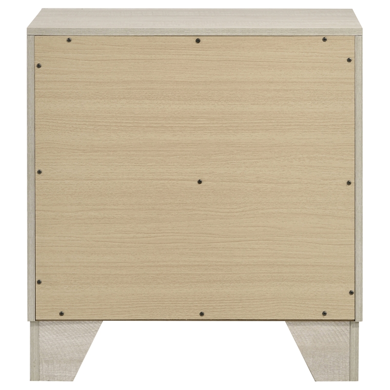 Pemberly Row 2 Drawer Nightstand Bedside Table in Rustic Cream