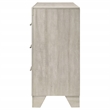 Pemberly Row 6 Drawer Bedroom Dresser with Nickel Handles in Rustic Cream