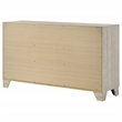 Pemberly Row 6 Drawer Bedroom Dresser with Nickel Handles in Rustic Cream