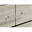 Pemberly Row 6 Drawer Bedroom Dresser with Nickel Handles in Rustic Cream