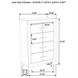 Pemberly Row 5 Piece Full Bedroom Set with Chest in Rustic Cream