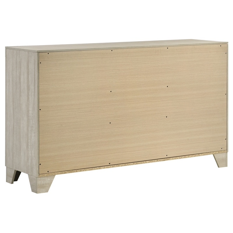 Pemberly Row 4 Piece Eastern King Bedroom Set in Rustic Cream