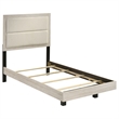 Pemberly Row 4 Piece Twin Bedroom Set with Mirror in Rustic Cream