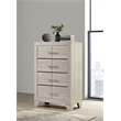 Pemberly Row 4 Drawer Bedroom Chest of Drawers in Rustic Cream