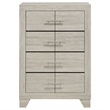 Pemberly Row 4 Drawer Bedroom Chest of Drawers in Rustic Cream
