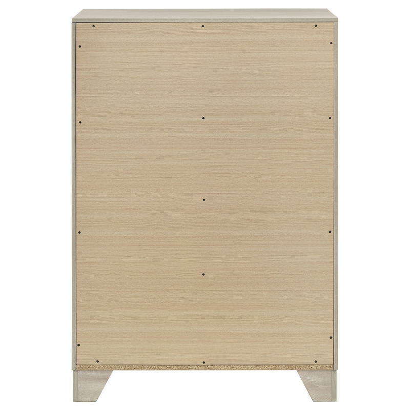 Pemberly Row 4 Drawer Bedroom Chest of Drawers in Rustic Cream