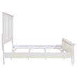 Pemberly Row 63 Inch Eastern King Carved Panel Bed in Cream White