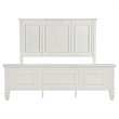 Pemberly Row 63 Inch California King Panel Bed in Cream White