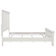 Pemberly Row 63 Inch California King Panel Bed in Cream White