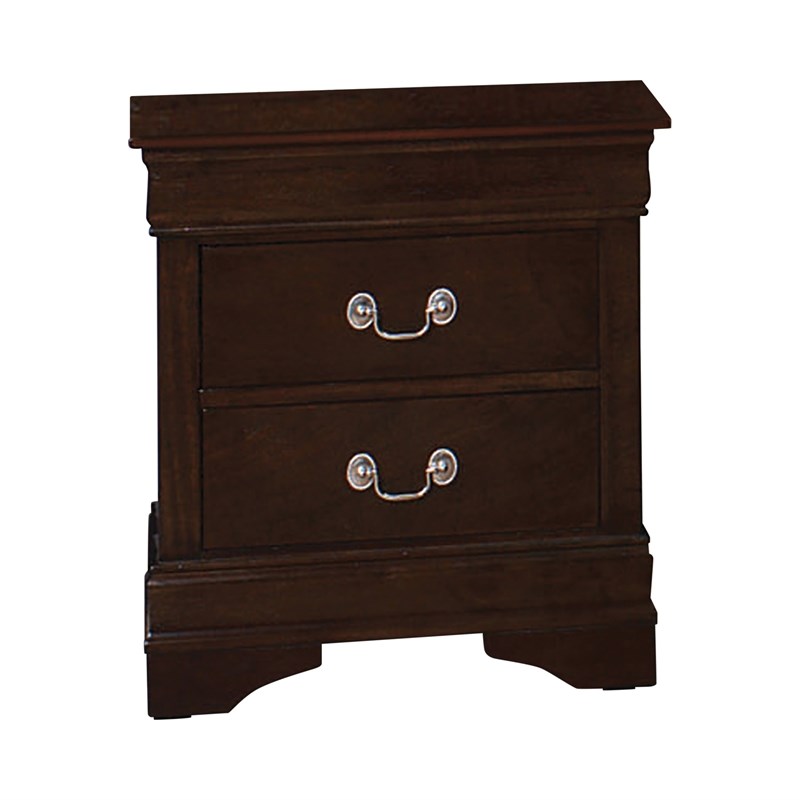 Pemberly Row 4 Piece Twin Bedroom Set with Dresser and Mirror in Cappuccino