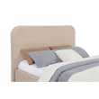 Pemberly Row Queen Upholstered Storage Platform Bed in Beige