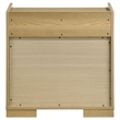 Pemberly Row 2 Drawer Nightstand Bedside Table in Natural and White